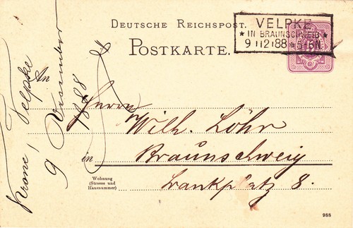 Postkarte ganzsache aus - -,