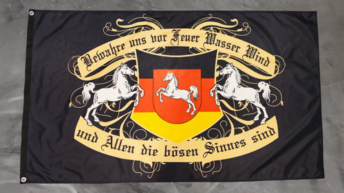 Premium fahne hüte dich - dich,