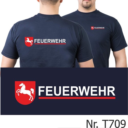 Shirt navy feuerwehr - t-shirt,